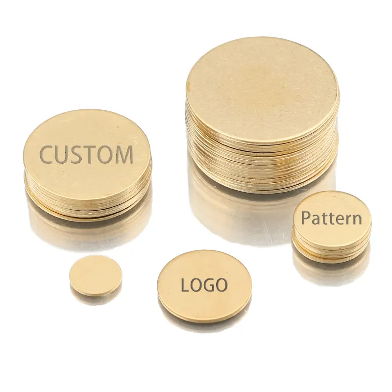 Pièces en gros Laser Blanks Metal Token Trolley Or Sterling Silver Bronze Challenge Coins 40Mm Sublimation Metal Blanks