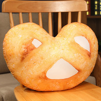 Coussin de siège en forme de biscuit et biscuit en peluche décorative à impression numérique 3D