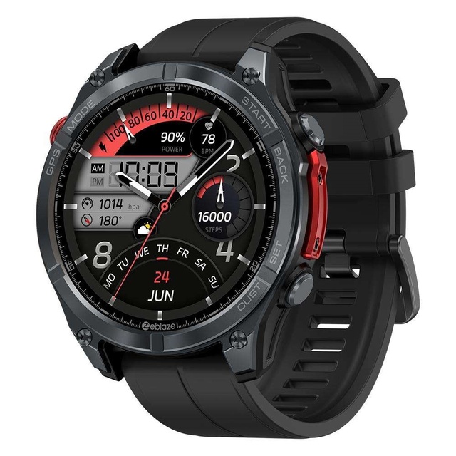 Gps Smart Watch 1.43 Inch AMOLED Screen Stratos 4 Rugged Outdoor 5 ATM AI Voice Assistant Alarm Clock Magnetic flashlight