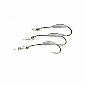 Hameçons lestés pour leurres souples avec têtes jig et système Twistlock – Hameçons de pêche pour vers souples 3/0 4/0 5/0 - Product Image 5