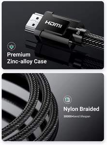 Ugreen 8K HD-MI 2.1 Kabel Gecertificeerd 6,6ft Ultra Hoge Snelheid HD-MI Koord 4K 120Hz 48Gbps Hdcp 2.2 & 2.3 Earc Hdr - Product Image 5
