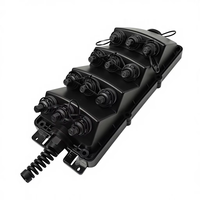 Caja de Conexión de Fibra Óptica de Grado Telecomunicaciones de 12 Puertos, Caja de Terminación de Fibra Óptica Impermeable IP65, Caja de Distribución de Fibra Óptica FTTH