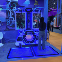VR Shooting Game Machine 2 Player Shooting Battle Simulación de realidad virtual Vr Plataforma para caminar de pie en el parque de atracciones