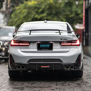 Convient pour <span class=keywords><strong>BMW</strong></span> série 3 G20 G28 LCI 2023-UP diffuseur de pare-chocs arrière becquet en Fiber de carbone sèche véritable - Product Image 4