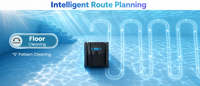 Robot nettoyeur de piscine intelligent sous-évier, autonettoyant, sans fil, électrique, alimentation USB, pour usage extérieur et domestique