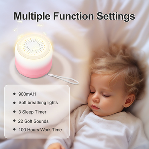 Mesin Suara Putih Mini Terbaru 2026 dengan Lampu Malam 22 Suara Lembut Mesin Tidur Portabel untuk Bayi dan Dewasa - Product Image 3