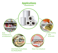 PET ALOX Rcpp Film Transparent Flexible en plastique pour l'emballage alimentaire