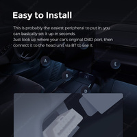 DUDUAUTO BT5.1 V1.5, lector de código OBD automático, herramienta de escaneo, escáner de coche, herramienta de diagnóstico, compatible con 9 protocolos OBDII OBD2