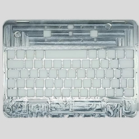 Clavier métallique pour ordinateur portable en acier inoxydable, usinage CNC, brochage, anodisation, personnalisation usine