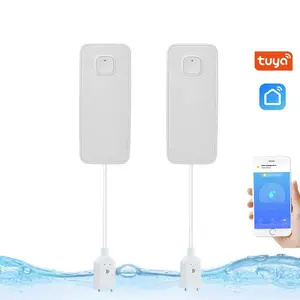 OEM Tuya Vita Intelligente Allarme Perdite D'acqua Indipendente WIFI Acqua Rivelatore del Sensore di Perdite di Inondazione Avviso Troppo Pieno di Casa Sistema di Sicurezza