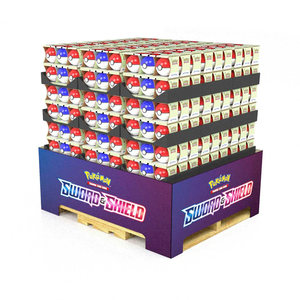 Exhibidores de Cartón Corrugado Personalizados POP de 4 Lados, Apilables, para Palés, Exhibidores de Papel para Promoción en Tiendas Minoristas, Bandeja PDQ - Product Image 1