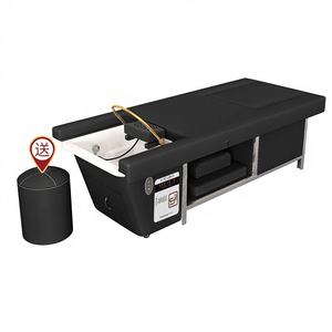 Lettino da Parrucchiere Elettrico Regolabile in Pelle Sintetica con Circolazione d'Acqua e Massaggio Terapeutico per Piedi e Testa per Saloni di Bellezza - Product Image 3