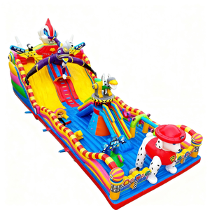 Castillo Inflable <span class=keywords><strong>de</strong></span> PVC para Uso Doméstico, Precio <span class=keywords><strong>de</strong></span> Fábrica Douerfei, Casa <span class=keywords><strong>de</strong></span> Brinco con Tobogán, Combinación Divertida, Uso Comercial para 200 Personas, para Familias - Product Image 4