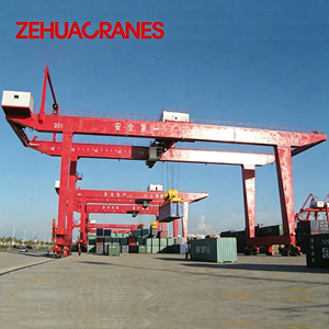 Gru a portale su rotaia <span class=keywords><strong>RMG</strong></span> per terminali container, da 5 a 20 tonnellate, per campi intermodali, 40T sotto spreader, standard FEM DIN - Product Image 2