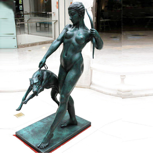 Statua in Resina di Donna Nuda con Cane, Vendita Calda - Product Image 2