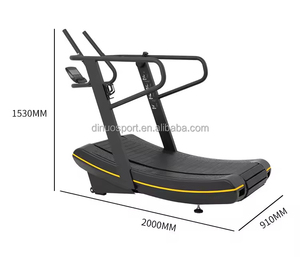 <span class=keywords><strong>Caminadora</strong></span> Curva Manual Comercial de Alta Resistencia, Sin Motor, con 8 Niveles de Resistencia Magnética, Máquina para Correr y Ejercicios Cardiovasculares - Product Image 3
