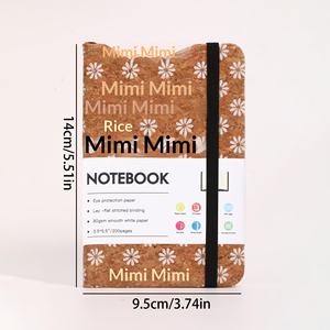 <span class=keywords><strong>Agenda</strong></span> à reliure à spirales en similicuir PU, avec bande élastique créative, écologique et imprimée - Product Image 6