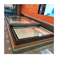 Sistema de Ventana de Techo Corrediza Plegable Motorizada Eléctrica Automática con Control Remoto, de Aleación de Aluminio y Cristal, Tipo Louver