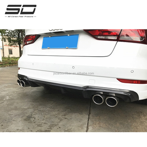 Difusor Trasero de Fibra de Carbono Estilo <span class=keywords><strong>RS</strong></span> para Audi <span class=keywords><strong>A3</strong></span> S3 2017-2019 Sedán - Product Image 2