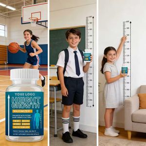 Yetişkinler için kemik yoğunluğu eklem takviyesi geliştirmek için D vitamini kalsiyum ile OEM özelleştirilmiş etiket yüksekliği büyüme kapsülleri - Product Image 1