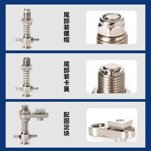 Soporte de ventosa neumática de acero inoxidable con accesorios de resorte para brazos robóticos - Product Image 4