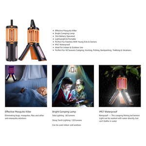 Per Dayoung portatile Anti-zanzare lanterna ricaricabile Bug Zapper <span class=keywords><strong>luce</strong></span> notturna per campeggio all'aperto materiale ABS alimentato a batteria - Product Image 5