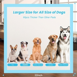 Adhésif jetable absorbant 6 couches Vente en gros Chine Couches pour chiens Pot Chiot Urine Pipi Tapis d'entraînement pour animaux de compagnie - Product Image 3