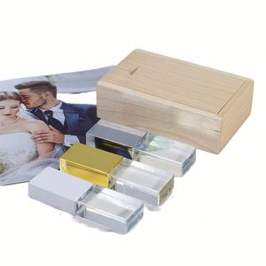 Clé USB en cristal avec logo gravé en 3D, 16 Go, USB 2.0, neuve avec boîte - Product Image 1