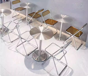 Chaise de salle à manger pliable au look industriel pour hôtel, hall, café, restaurant, école, maison, appartement - Product Image 6