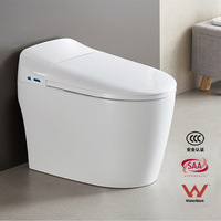 Toilette intelligente certifiée WaterMark 3C standard australien SAA Export Circuit intégré forme de cuvette allongée tout-en-un