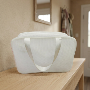 Borsa a rete esagonale grande per organizzare vestiti, bianca, nera, blu, viola, rosa, 6 borse per confezione, contenitore multiuso per soggiorno - Product Image 4