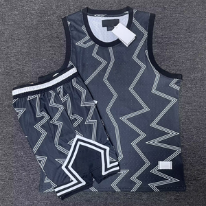 2526 Nuevo <span class=keywords><strong>Conjunto</strong></span> de Chaleco Deportivo American Flying Man, Sin Mangas, de Malla, Informal, para Entrenamiento de Baloncesto - Product Image 3