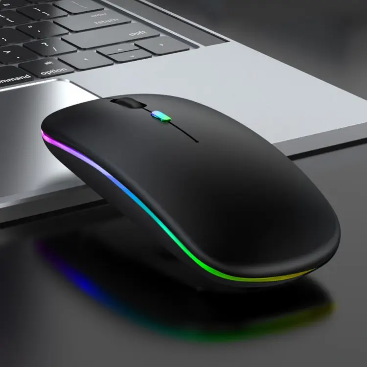 נייד ultra slim 2.4g עכבר אלחוטי נטענת led אילם עכבר מחשב עכבר אלחוטי