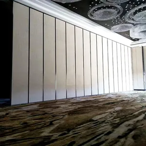 Hotel Soundproof Mobile Movable Wall Partitions Folding Acoustic Operable Walls 5 Star Hotel Folding Partition Walls Prices