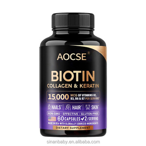 โรงงาน OEM/ODM ขายตรง อาหารเสริมบำรุงเส้นผม ไฮยาลูรอนิก แอซิด เคราติน <span class=keywords><strong>คอลลาเจน</strong></span> ไบโอติน แบบแคปซูล ยังไม่มี<span class=keywords><strong>รีวิว</strong></span> - Product Image 1