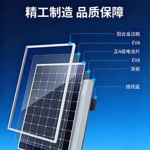 Monocrystalline Solar Panel 18V 30W Rigid Photovoltaic Module For Outdoor Power Generation - Product Image 3