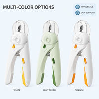 Coupe-ongles écologiques en acier inoxydable pour animaux de compagnie, outil de toilettage sûr pour chats, fournitures de soin des pattes, vente en gros