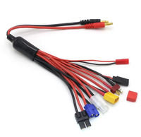 Câble de charge multifonction 8 en 1 en plastique, prise banane 4 mm, connecteur EC3 XT60 TRX Tamiya Deans RC, chargeur de batterie IMAX B6 Lipo
