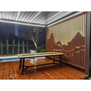 Toldo Jardín Gazebo impermeable Motorizado Metal Exterior Louvered Kits Sistema de techo Pérgola de aluminio bioclimático <span class=keywords><strong>para</strong></span> la venta - Product Image 2