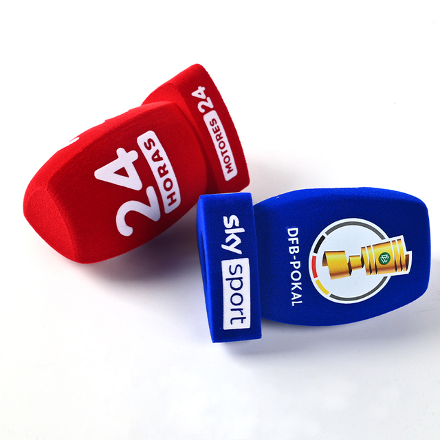 TV Channel Studio Microphone Windscreen Custom Logo Mic Foam Windshields