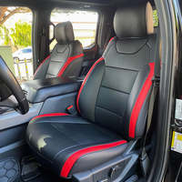Housses de siège personnalisées en cuir moulé de précision, résistantes à l'étirement et aux décolorations, pour Ford F-150 Raptor 2015-2020