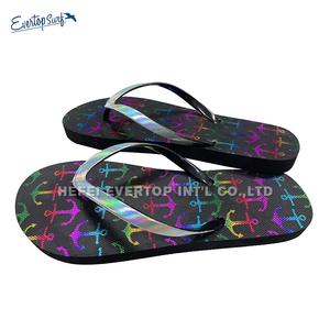Tongs à imprimé ancre <span class=keywords><strong>nautique</strong></span>, sandales de plage confortables et antidérapantes en EVA pour un usage quotidien - Product Image 4