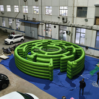Prix d'usine, labyrinthe gonflable d'extérieur, parc d'attractions intérieur à vendre, jeu de labyrinthe interactif gonflable pour enfants