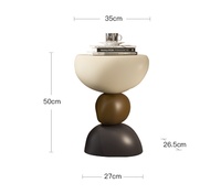 Table d'appoint moderne personnalisée, table basse créative de luxe léger, style crème haut de gamme, table d'angle pour salon