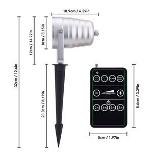 Lumières de Noël décoratives RGB tricolores dynamiques et statiques, intérieures/extérieures, IP65, télécommande, point de frappe réglable - Product Image 3