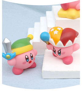Set de 6 Figuras de Personajes de Anime de <span class=keywords><strong>Kirby</strong></span>, Muñecos de Estrella Lindos de PVC, Juguetes de Regalo - Product Image 6