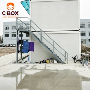 Cbox 2 Story Cheap Office Prefab <b>Light</b> Steel Modern Modular Apartment Hotel Mining Camp Flat Pack Container House - Product Image 3