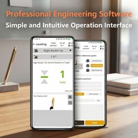 Système de nivellement pour excavatrice YCT H5Pro Xfix GNSS RTK, mini-pièces, affichage LED, contrôle de qualité GPS pour engins de construction