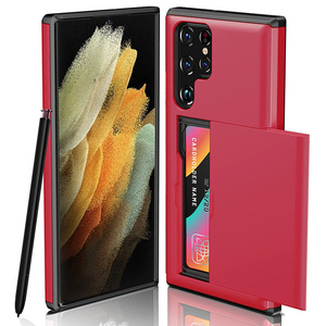 เคสโทรศัพท์มือถือ <span class=keywords><strong>Samsung</strong></span> Galaxy S23 Ultra แบบสองชั้น ป้องกันอย่างดี พร้อมช่องใส่บัตรแบบซ่อน ดีไซน์บางเฉียบ - Product Image 3