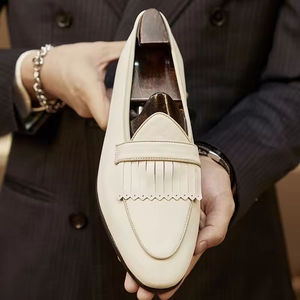 Zapatos de Hombre Personalizables de Moda - Oxfords de Cuero Vacuno Premium, con Cordones, Impermeables, Transpirables, Estilo Vintage para Bodas - Product Image 2